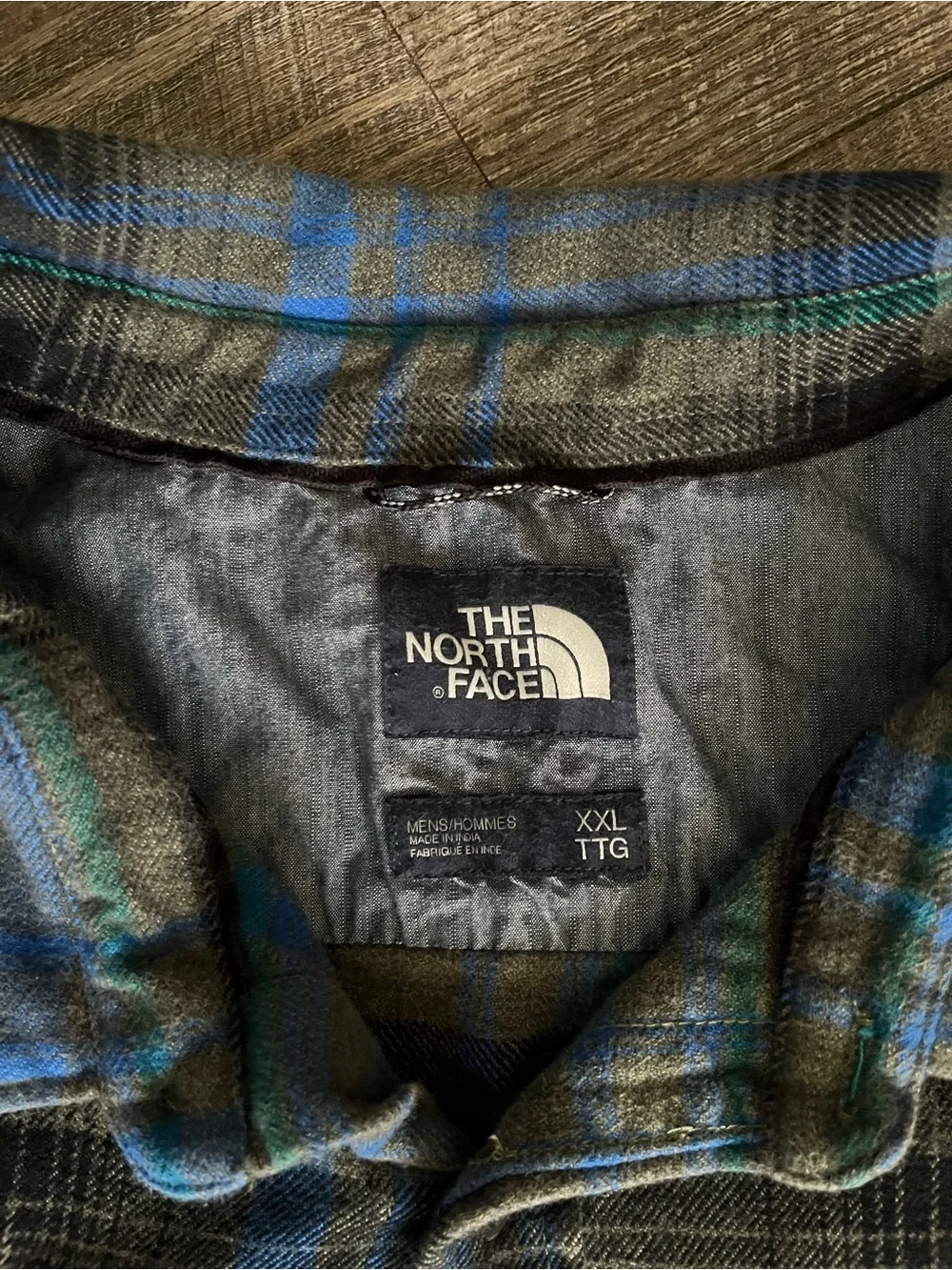 The North Face Men's Plaid Shirt Jacket in Blue and Black